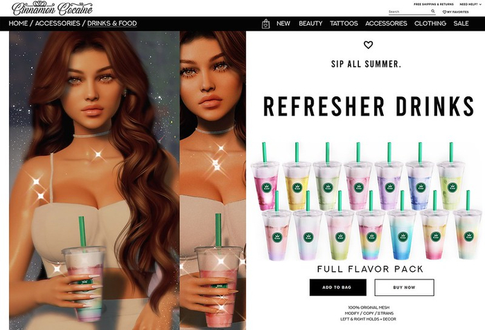 [Cinnamon Cocaine] Refresher Drink Full Pack