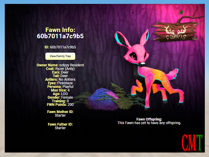 Fawns Log - Ryzer  female