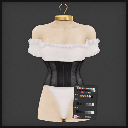 {Sakura} Ashton Corset Jumper - Monochromes