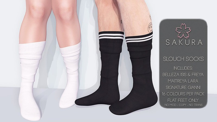 {Sakura} Slouch Socks - DEMO