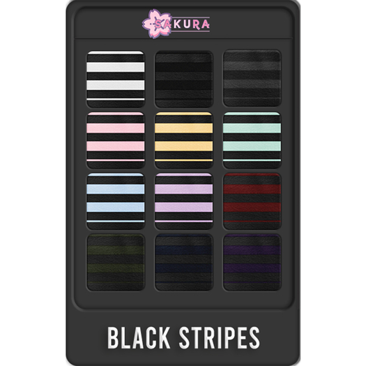 {Sakura} Kumi Socks - Black Stripes