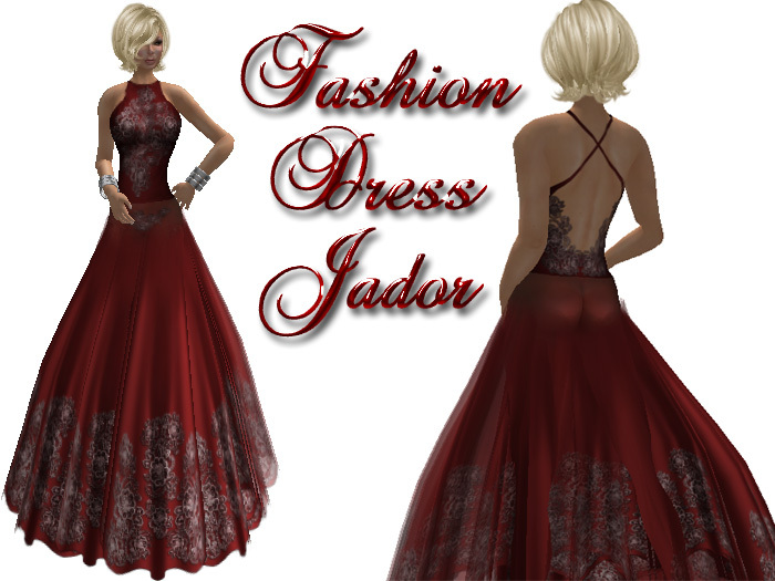 FASHION DRESS "JADOR" -RED/PROMO VALENTINE'S DAY 