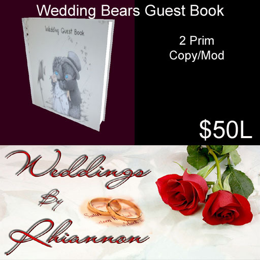 Wedding Bears Guest Book Closed