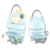 Cute fuwafuwa cat bag skyblue*