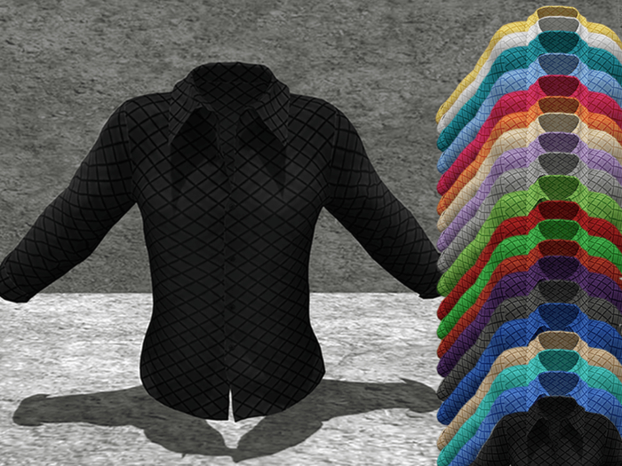 *SSS Black Diamond Pattern Shirt-  P2