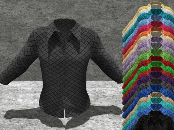 *SSS DarkGrey Diamond Pattern Shirt-  P2