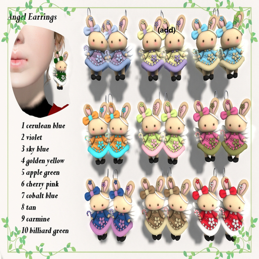 20-9 Angel Rabbit Earrings 