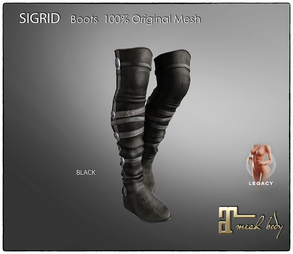 [JANGKA] SIGRID Boots BLACK 