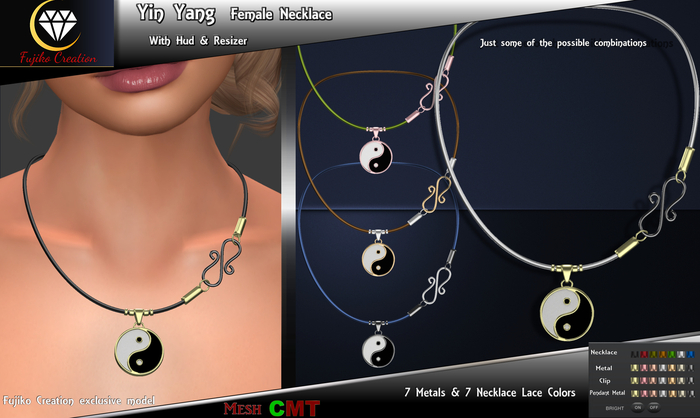 *FC - YIN-YANG - FEMALE NECKLACE With Hud & resizer