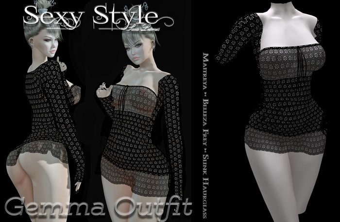 *SexyStyle* GEMMA OUTFIT Black