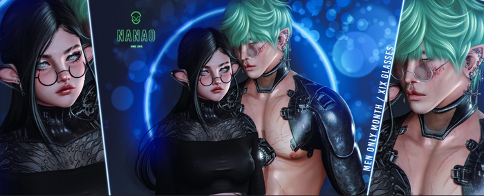 [-]NANAO / Xix Glasses _ ( 2 versions + HUD ) Fat_Pack.