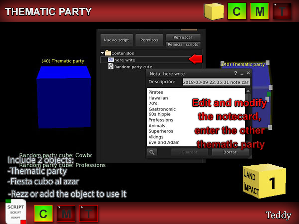 Random party cube