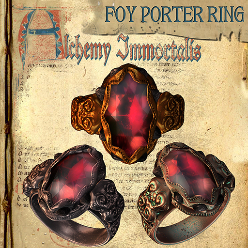 obsidian ruby ring
