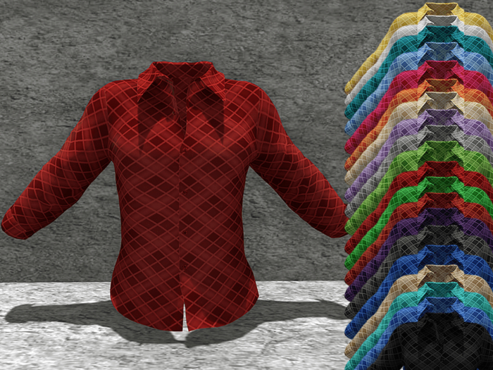 *SSS DeepRed Plaid Shirt-  P3