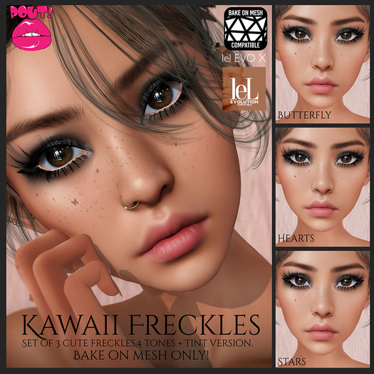 [POUT!] Kawaii Freckles  - *Wear to unpack me*