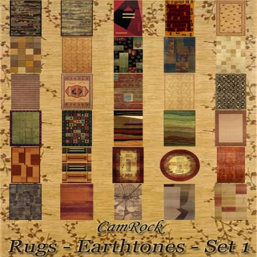 CamRock Textures - Rugs Earth Tones Set 01