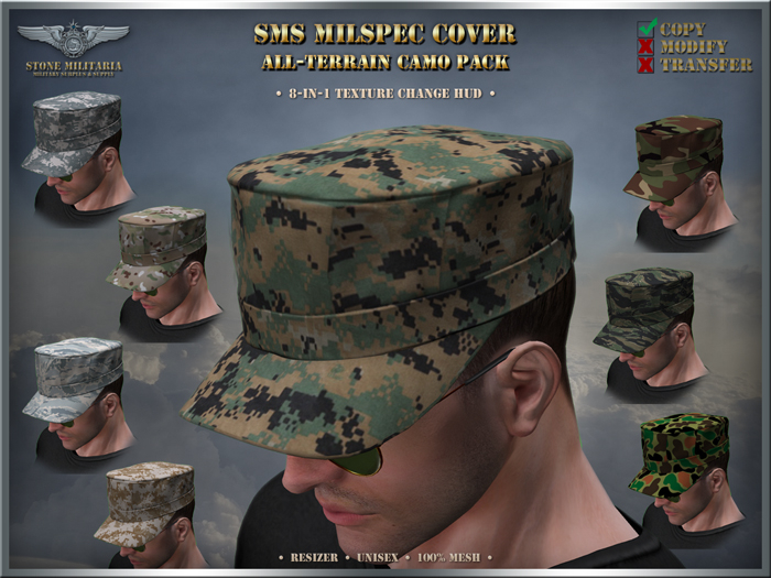 SMS Unisex Milspec All-Terrain Camo Cover