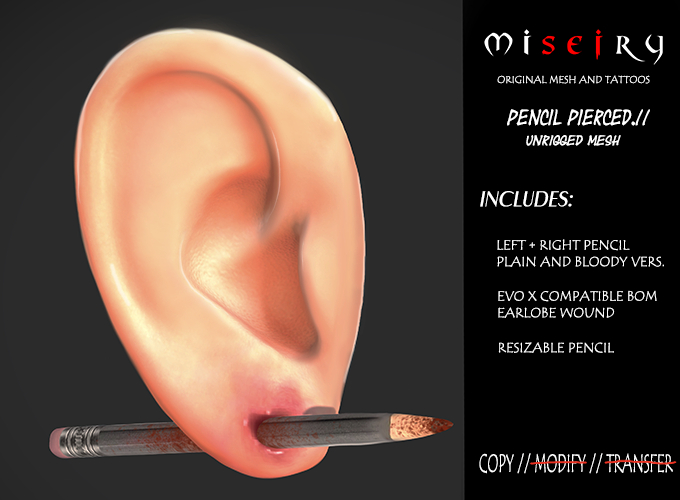 miseiry.// Pencil Pierced