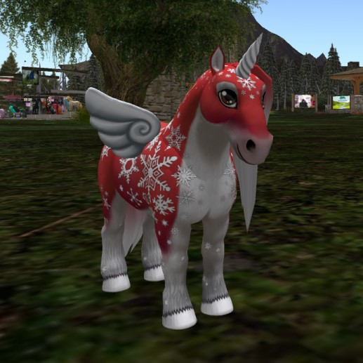 Amaretto Ponie Pals Basket : Craved Snowflake Masquerade In Crimson