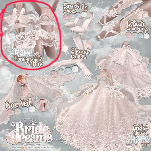 :Moon Amore: Bride Dreams / Honeymoon Attire / RARE