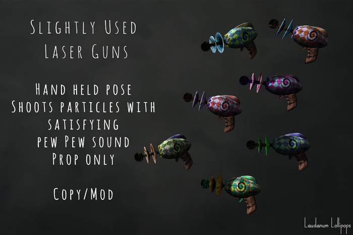 Slightly Used Laser Guns