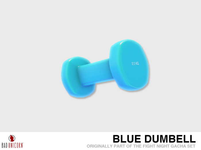 Blue 'Fight Night' Dumbbell (Previously - Fight Night Gacha Set)