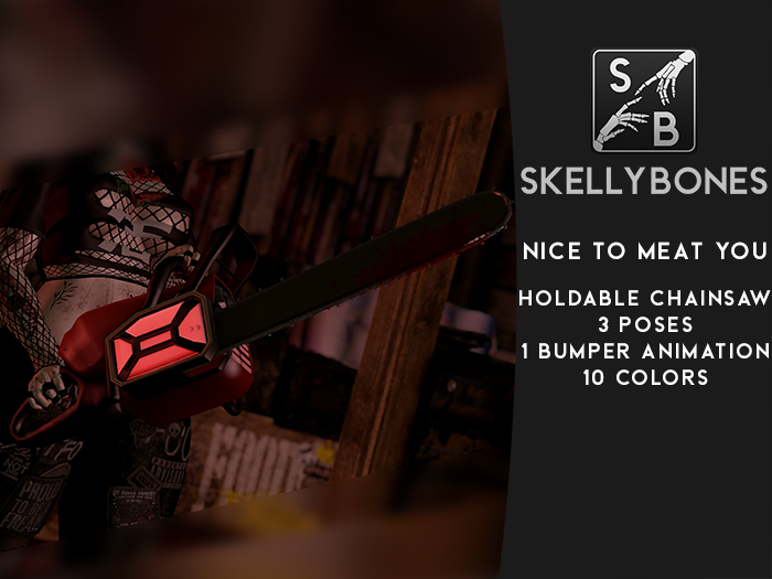 Skellybones -- Nice to meat you - Holdabe Chainsaw with bumper