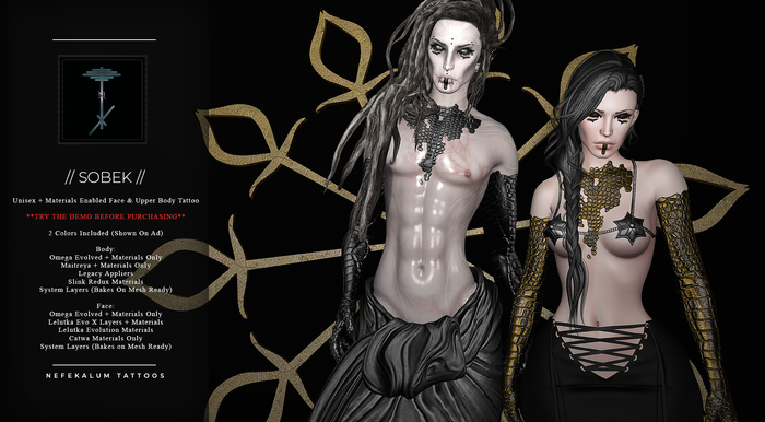 Nefekalum Tattoos - Sobek // Add DEMO