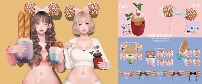 ::CHERRYISH:: Leon Gacha - Baguette Pot - B
