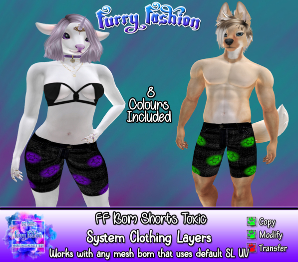 ~FF~ Bom Shorts Toxic