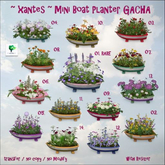 ~ xantes ~ Mini Boat Planter 10.