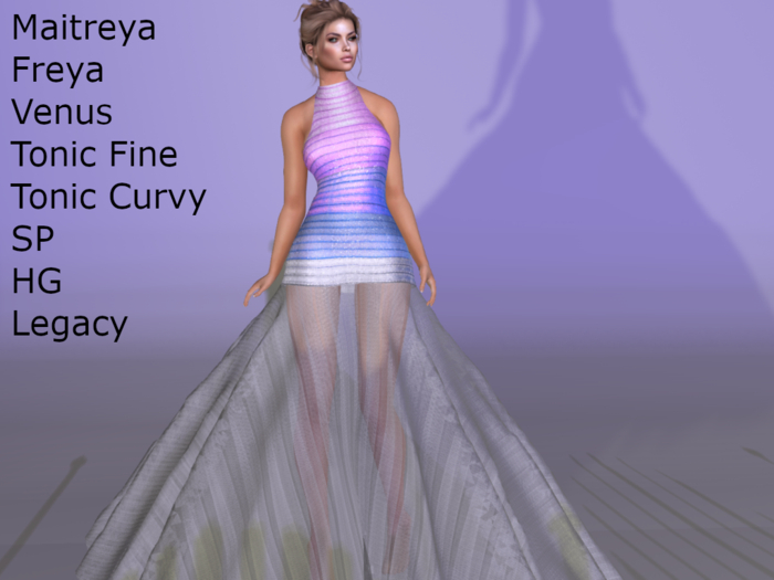 ~PP~ Shimmering Sheer - Bubble Ribbon Gown