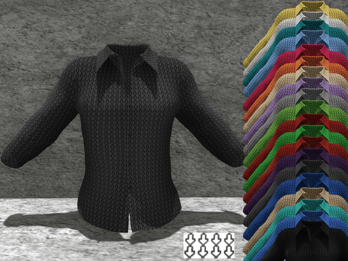 *SSS DarkGrey Arrow Pattern Shirt-  P5