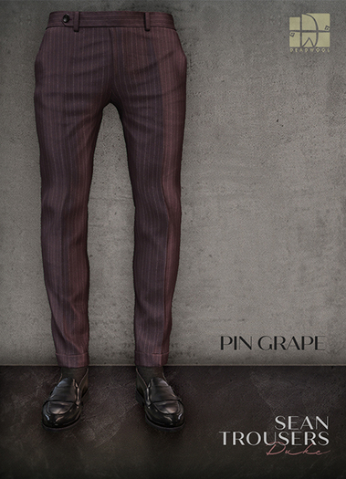 [Deadwool] Sean trousers (duke) - pin grape