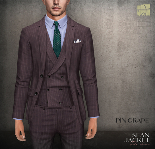 [Deadwool] Sean jacket (duke) - pin grape