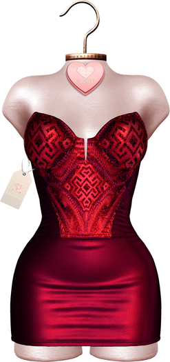 [[2Love]] Dasha mini dress [Scarlet]