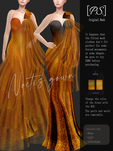 [[PS]]Noctis Gown(orange)