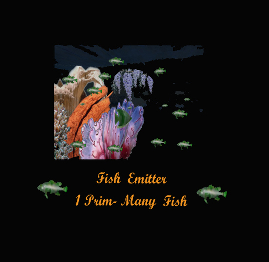 Second Life Marketplace Sealife At Cherry Hills Green Fish *CHB*