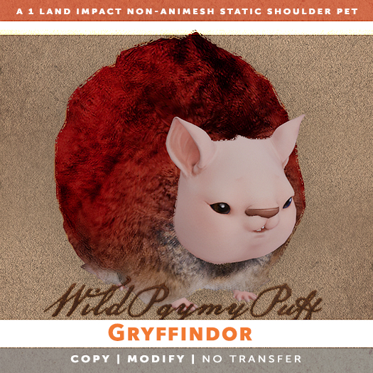[The Emporium] Wild Pygmy Puff // Gryffindor