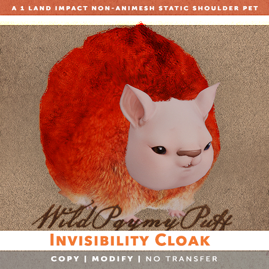 [The Emporium] Wild Pygmy Puff // Invisibility Cloak