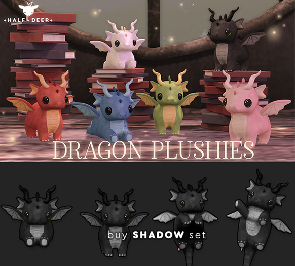 Dragon Plushie - Shadow