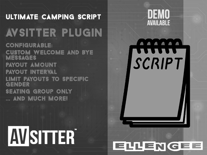 ELLEN GEE's AVsitter Camping Script DEMO