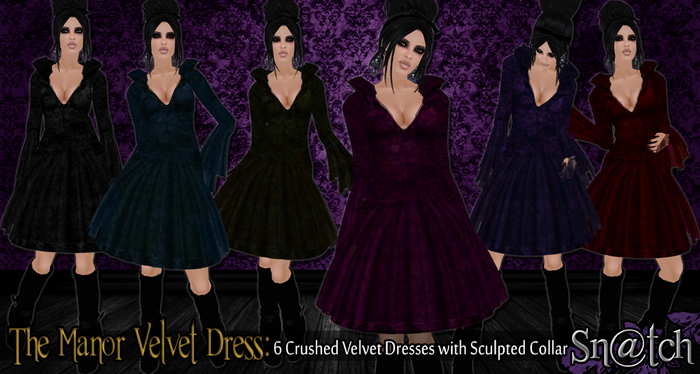 :::Sn@tch Manor Velvet Dress:::