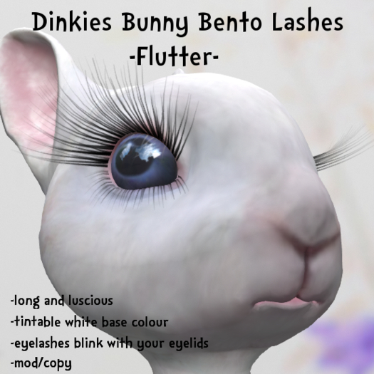 *Tiny Inc* Dinkies bunny bento lashes -flutter-