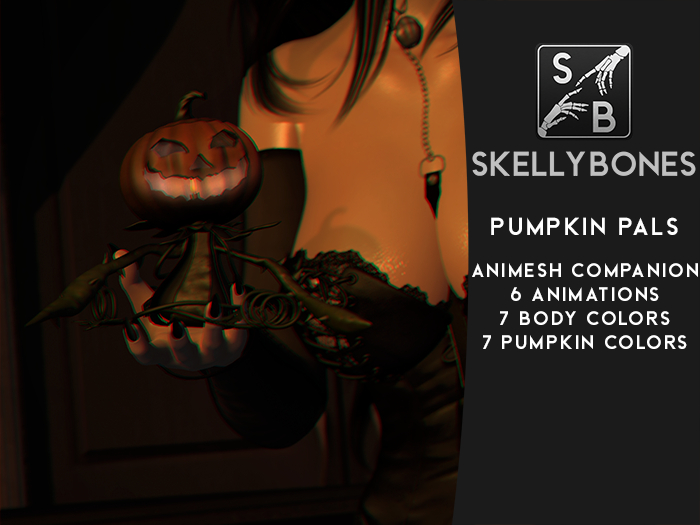 Skellybones -- Pumpkin Pals - Animesh Companion