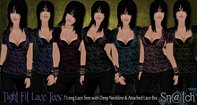 :::Sn@tch Tight Fit Lace Tees:::