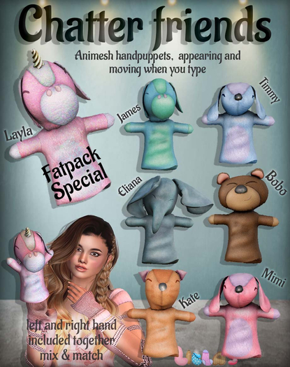 Lilla's Chatter Friends Adult Fatpack