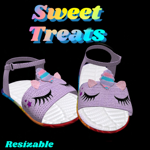 Sweet Treats -Lilac-Resizable Uni Sandals-Boxed