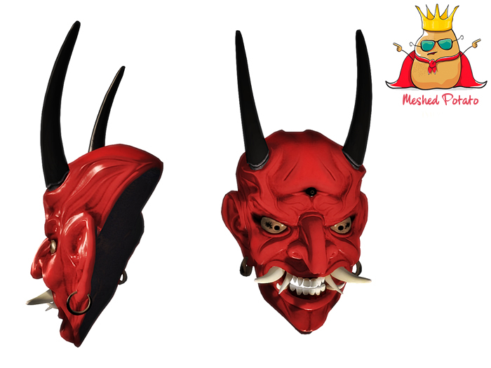 Meshed Potato - Oni Mask - Full Perm Mesh