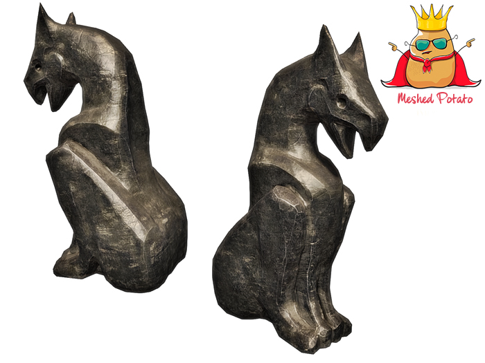 Meshed Potato - Dungeon Creature Statue - Full Perm Mesh